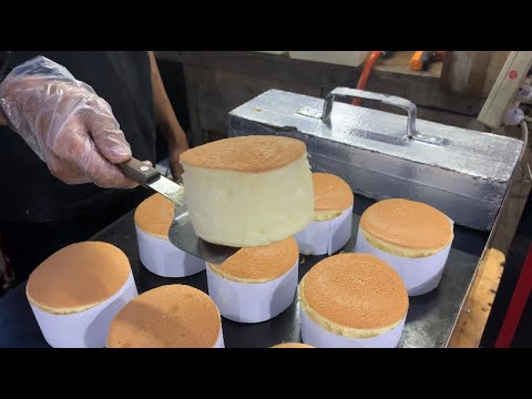 The Most Popular Japanese Fluffy Souffle Pancake in Indonesia - Asian Street Food