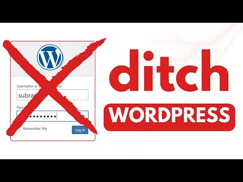 It's Time To Ditch WORDPRESS And Start SAVING $$$$$