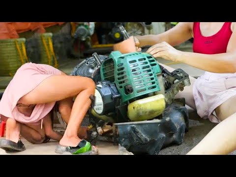 Timelapse The Genius Girl took 45 Days to Complete the Modified Car  Restoration Abandoned Car