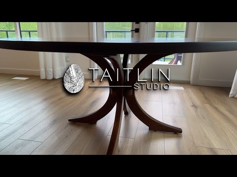 Crafting a Pedestal Maple Dining Table