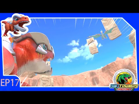 心奇爆龙战车之陀螺战车 EP17 | 霸王龍 | 恐龙卡通 | 冒险 | Dinosaur | Kids Cartoon | Dino Trainers Chinese