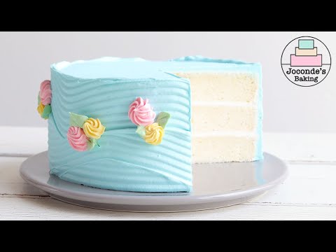 Divine White Velvet Cake. Vanilla Ermine buttercream.