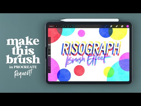 Create Risograph Effect Brush in PROCREATE