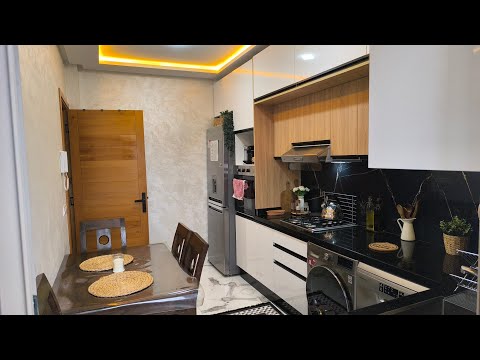 جولة في مطبخي بأدق التفاصيل كيفما طلبتوها مني😍تنضيم الخزانات بأفكار بسيطة بدون فوضى✅حلمي أصبح حقيقة🤲