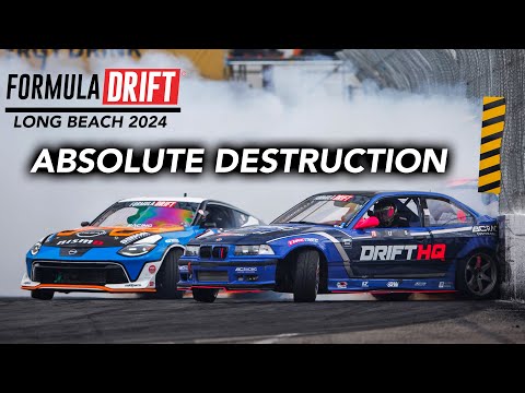 Formula Drift Battles in my 2JZ E36 - Long Beach 2024