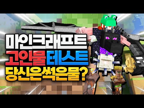 마인크래프트 고인물 테스트 모아보기 (Minecraft)