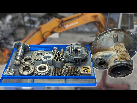 Hydraulic pump on a 30 year old excavator: How worn out is it? (Hitachi EX120-2)