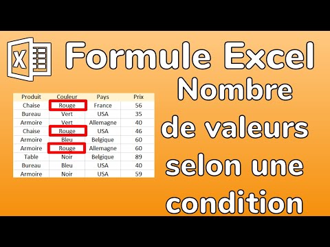 Excel - La Formule NB.SI - Compter le nombre de valeurs qui vérifient une condition - Docteur Excel