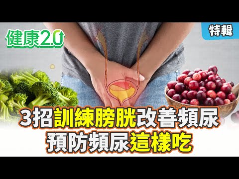 【特輯】3招訓練膀胱改善頻尿！男女生預防頻尿 飲食秘訣大不同！｜健康2.0 #鄭凱云 #陳欣湄 #韋汝