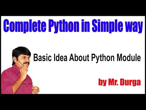 Python Tutorial || Python Operators  ||  Basic Idea About Python Module
