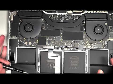 2018 15" MacBook Pro A1990 Disassembly Motherboard Logicboard Removal Replacement Not Upgradeable