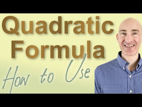 Using the Quadratic Formula to Solve Quadratic Equations