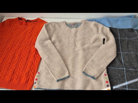 장농속에 안입는 스웨터들을 모두 꺼내보세요!