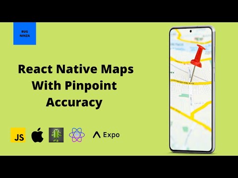 React Native Map View With Pinpoint Accuracy | React Native & Expo Project Tutorial | JS Code