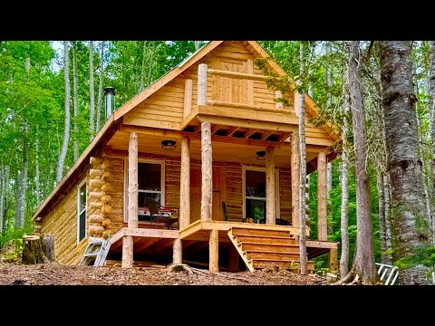 How to built a Log Cabin,Start to Finish Building An Off Grid Homestead Log Cabin