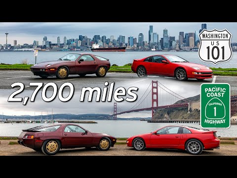300zx & 928 drive the Pacific Coast -West Coast Road Trip | Everyday Driver Cars of the Past