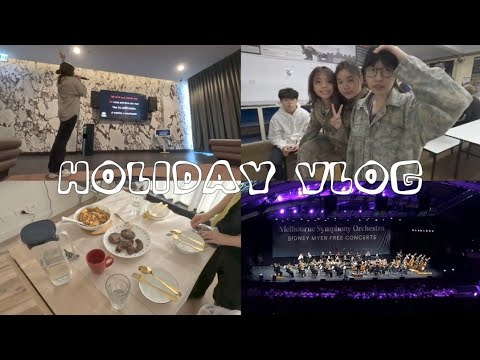 Holiday Vlog | Karaoke🎤 | Sidney Myer Free Concert🎻| World Series Paintball🔫