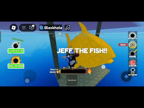 how to get jeff the fish in my pet black hole (Roblox)