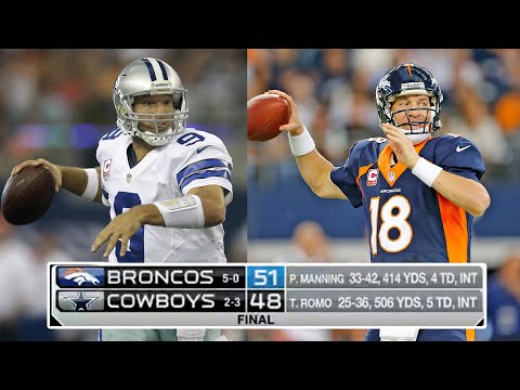 Manning vs. Romo EPIC Shootout 900+ Yards 9 Touchdowns | 'Greatest Game Ever'