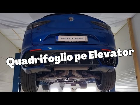 Alfa Romeo Stelvio Quadrifoglio pe Elevator