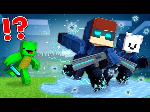 CAPTAIN COLD Speedrunners vs Hunter in Minecraft - Maizen JJ and Mikey