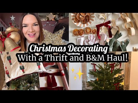 Decorate my Georgian House With Me | Thrift Haul | B&M Haul | Thrifted Christmas | Kate McCabe