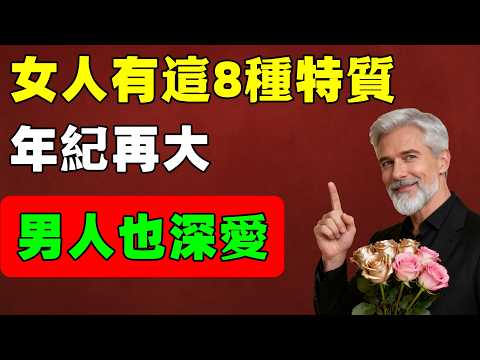 有這8個特徵的女人，哪怕年紀再大，男人一樣愛得很深，完全不願意錯過。不靠外貌。你中了幾條？