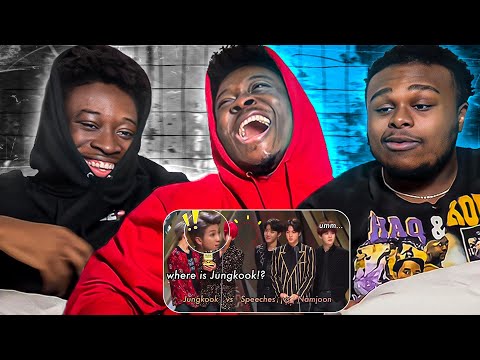 Jungkook desperately avoiding speeches at award shows (vs Namjoon ) reaction!