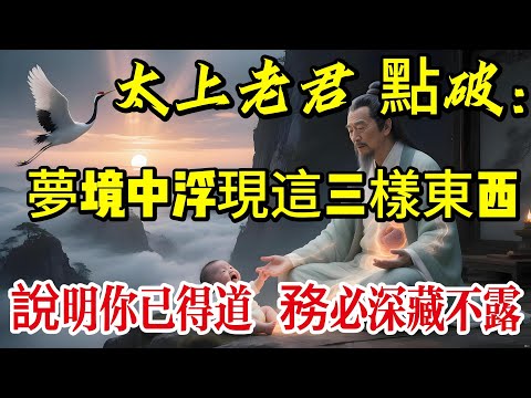 太上老君點破：夢境中浮現這三樣東西，說明你已得道，務必深藏不露|養生|健康人生|老年健康|打坐冥想|道家|佛教 |修心修行|禪悟人生 |南無阿彌陀佛|談佛道安