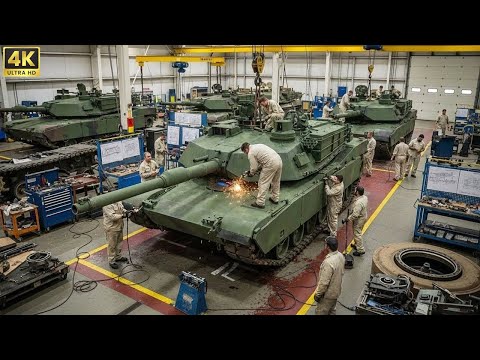 Inside an M1A2 Abrams Tank Factory : How They Create of The World's Most Modern Tanks (Full Process)