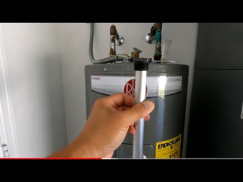 Replacing anode rod for Rheem Water heater tank