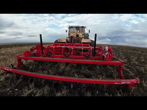 Kirovets tractor. Siptek subsoiler.