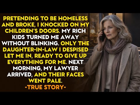 HER TRUE STORY 👵💔 I Pretended To Be Homeless And Broke. Only The DIL I Hated Opened The Door