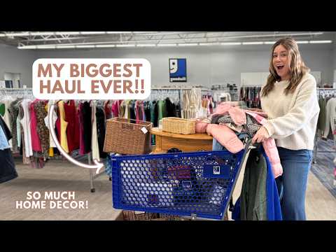The *ultimate* spring home decor thrift + decorate!! | Thrift With Me | Goodwill Haul