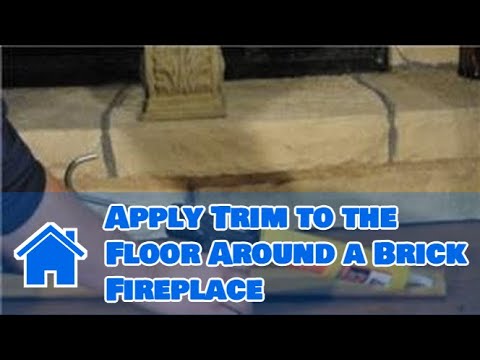 Trim & Molding : How to Apply Trim to the Floor Around a Brick Fireplace