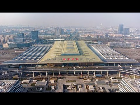City walk: Nanjing south railway station--------Asia's largest bullet train station城市行走，探索亚洲最大高铁站