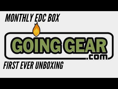 FIRST EVER Going Gear Monthly EDC Subscription - UNBOXING! Well, Actually Unbagging - Check It Out!