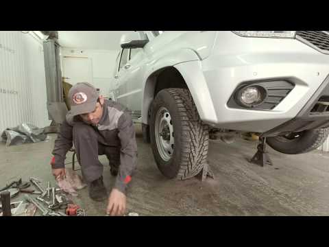 Установка шкворней открытого типа (ШКОТ) в гаражных условиях.