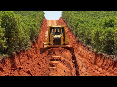 NEW PROJECT....Epic Mountain Road Construction with a Single Bulldozer