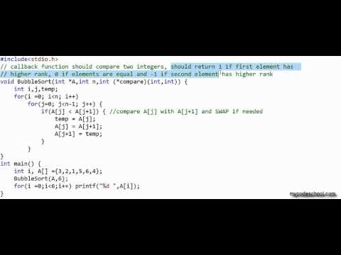 Function pointers and callbacks