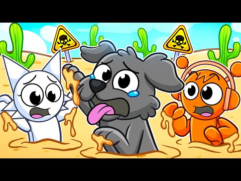 I Became a DOG and GOT STUCK In QUICKSAND (Roblox)