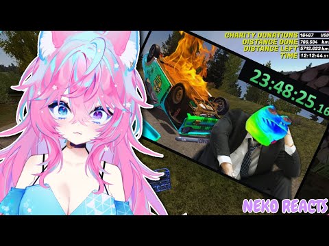━☆NEKO REACTS━☆ 24HRS AND A DREAM ! ! | REACTING TO Suffering in My Summer Car for 24 Hours Straight