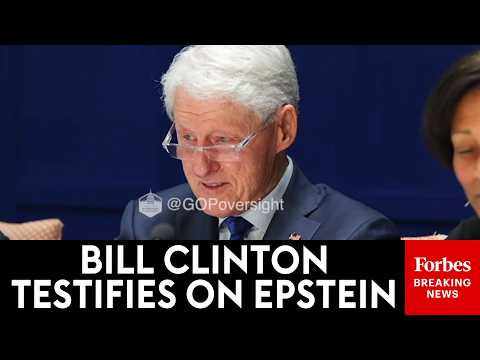 WATCH NOW: Bill Clinton's Testimony Before Epstein Probe Released By House Oversight Committee