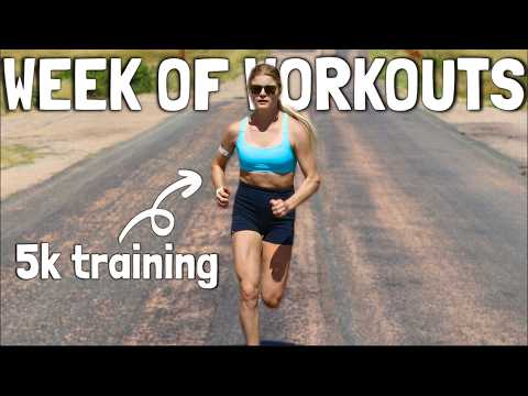 A Full Week of Training for a FAST 5k (Workouts, Core & Gear!)