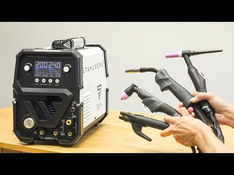 5 in 1 Multi Welder (Plasma Cutter, MIG, TIG, MMA) - STAHLWERK CTM-250 ST Digital