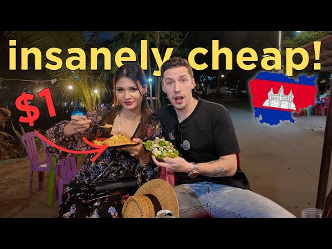 Budget for eating only STREET FOOD in Cambodia