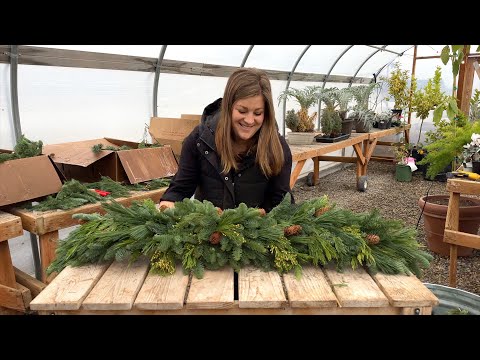 Making a Wreath & Garland: Step By Step Instructions! 🌲✂️❤️ // Garden Answer