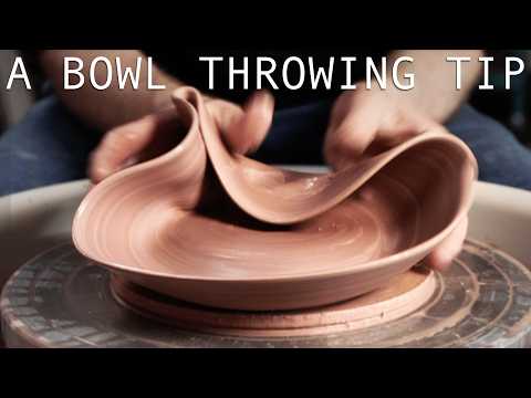One Trick to Help Throwing Shallow Bowls