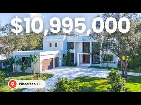 Exploring a $10,995,000 Miami Luxury Modern Mansion on nearly an Acre w/ Guest House | Pinecrest, FL