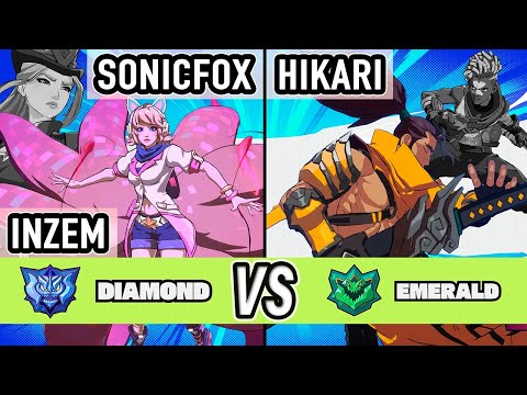 2XKO ▰ SonicFox + INZEM (Caitlyn / Ahri) vs Hikari (Yasuo / Ekko) ▰ High Level Gameplay